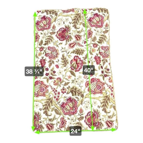 Waverly Jacobean Floral Print Pillow Sham Large King Flowers pillowcase 38x24 - Picture 6 of 6